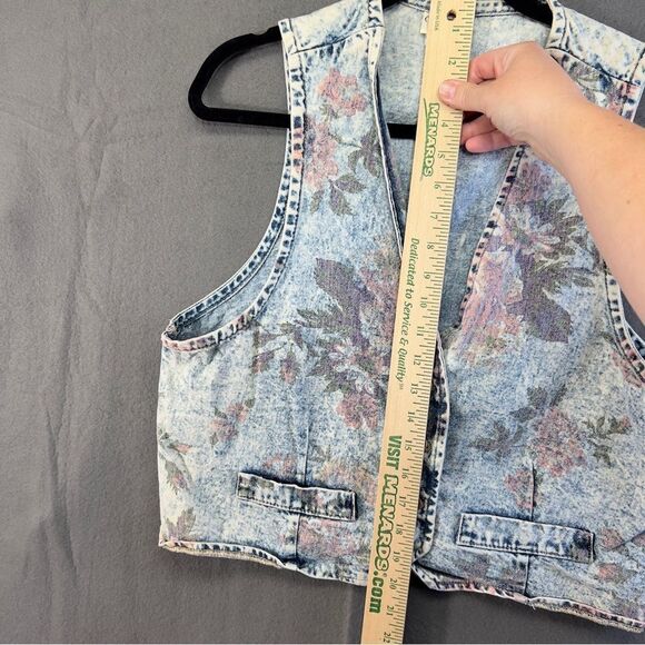 1980s crop fit 100 percent cotton vest Vivaldi vintage vest large - Picture 8 of 12